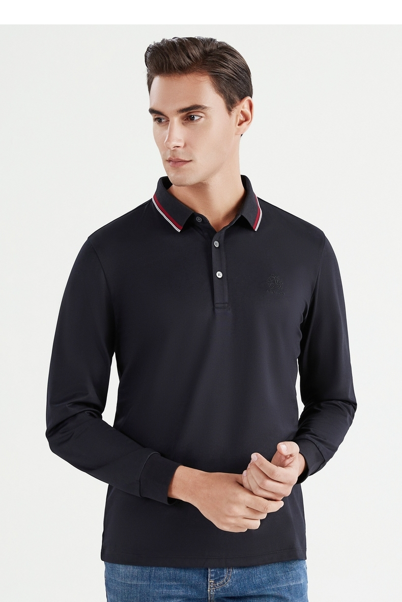 柒牌春季新装 商务休闲风Polo衫，演绎中青年男士的优雅与活力